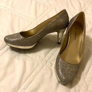 Sparkle silver heel